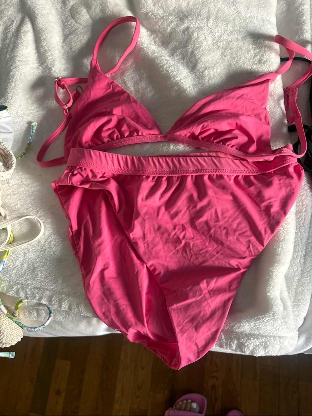 Lulu's Vibrant Hot Pink Bikini Set